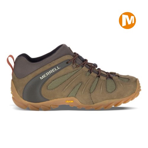Merrell Chameleon 8 Stretch Wanderschuhe Herren DunkelOlivgrün [DE-XZGPF]